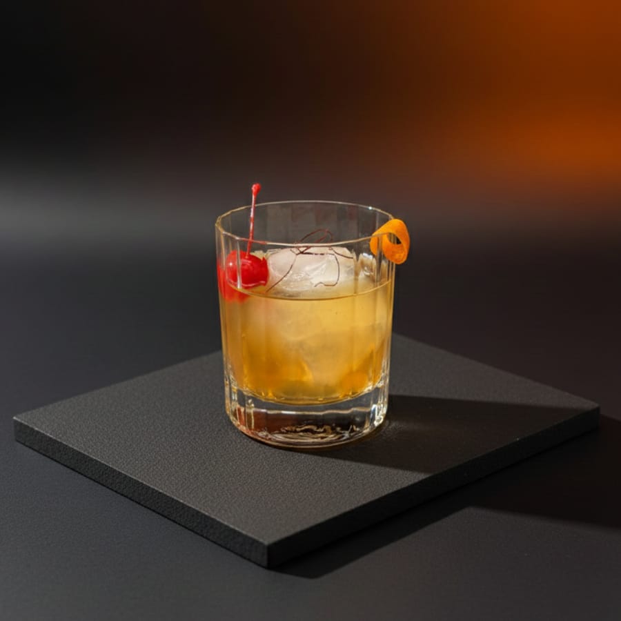 Old fashioned cocktail
